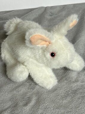 Folkmanis Hand Puppet White Rabbit Bunny Plush 7 Inch Stuffed Animal Toy 2015